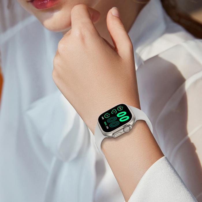 Bild 6, Silikon Armband Butterfly Apple Watch 41/40/38 mm (M/L) Grå