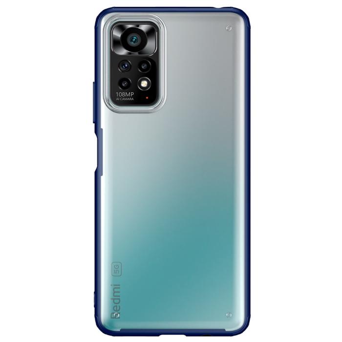 Bild 2, Xiaomi Redmi Note 11 4G Skal Armor Hybrid Matt Blå