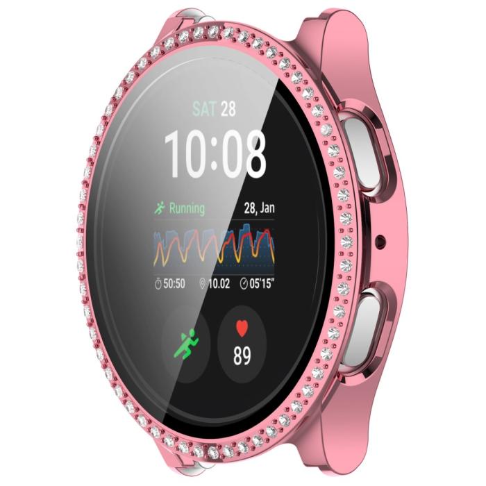 Bild 2, Galaxy Watch 7 44 mm Skal Med Skärmskyddd Strass Rosa