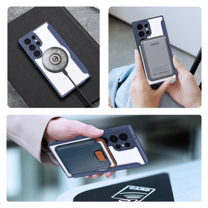 Bild 5, DUX DUCIS Galaxy S24 Ultra Fodral MagSafe Skin X Pro Blå
