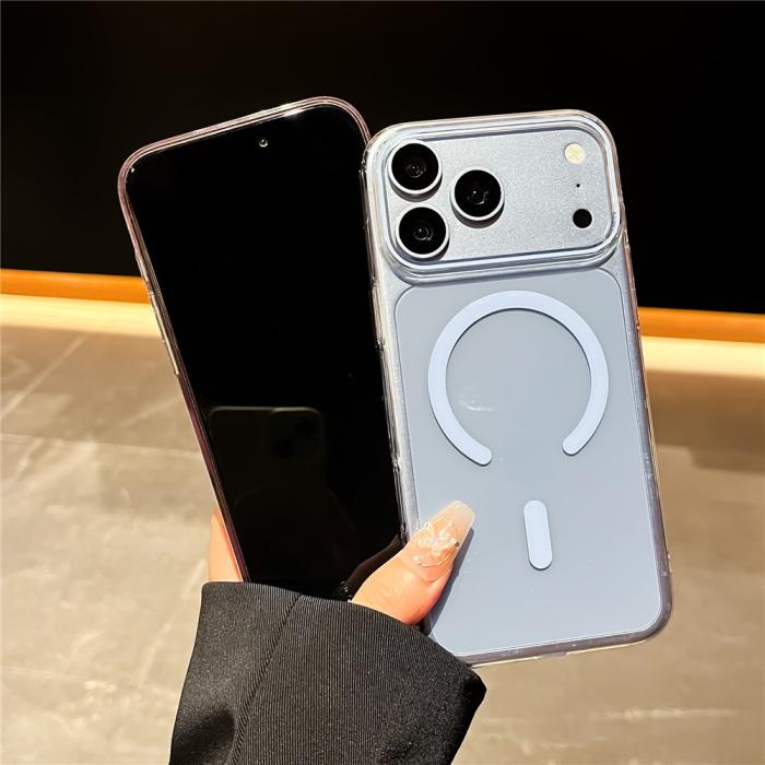 Bild 4, iPhone 18 Pro / 17 Pro Skal MagSafe Transparent/Ljus Blå