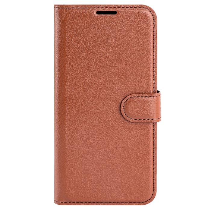 Bild 5, Xiaomi 14 Fodral Litchi Läder Brun