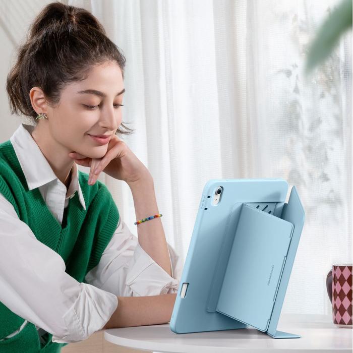 Bild 5, ESR iPad Air 13 2026-2024 Fodral Flip Hybrid Sky Blue