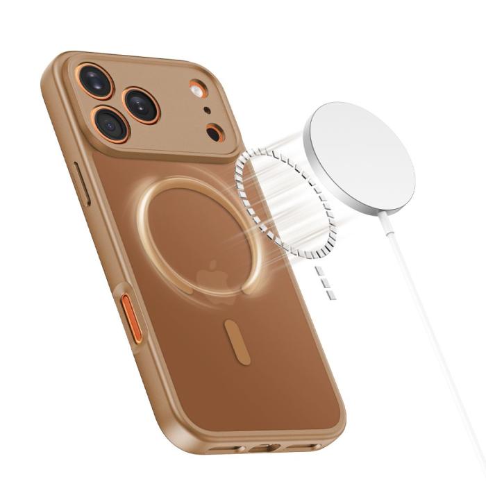 Bild 4, Tech-Protect iPhone 17 Pro Skal MagSafe BasicMag Matte Brown