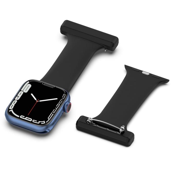 Bild 5, Apple Watch 42/44/45/49 mm Rem Sjuksköterska Svart