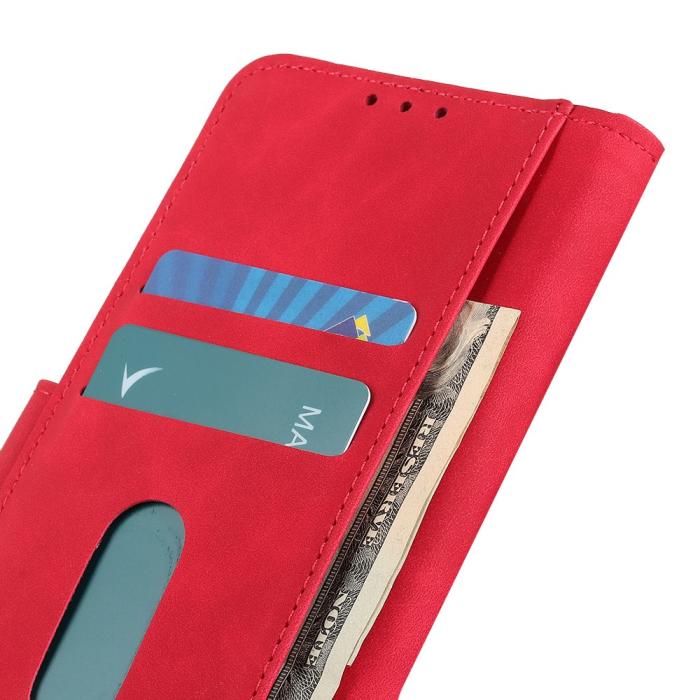 Bild 6, KHAZNEH Galaxy A35 5G Fodral Retro Läder Röd