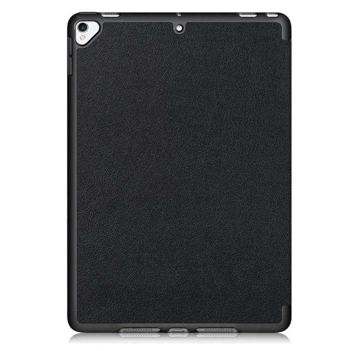 Bild 3, iPad 10.2 2019/2020/2021 Fodral Läder Tri-Fold Pennhållare Svart