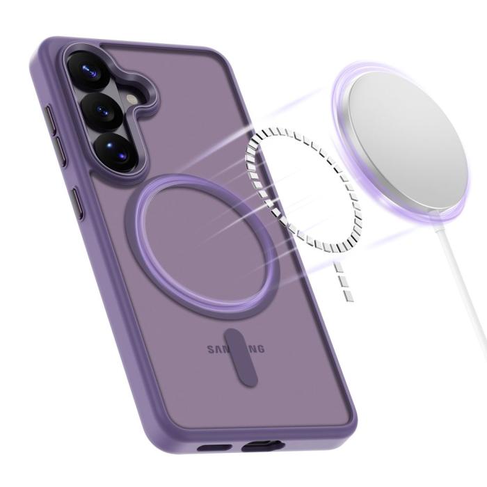 Bild 4, Tech-Protect Galaxy S26 Skal MagSafe MagMat Cobalt Violet