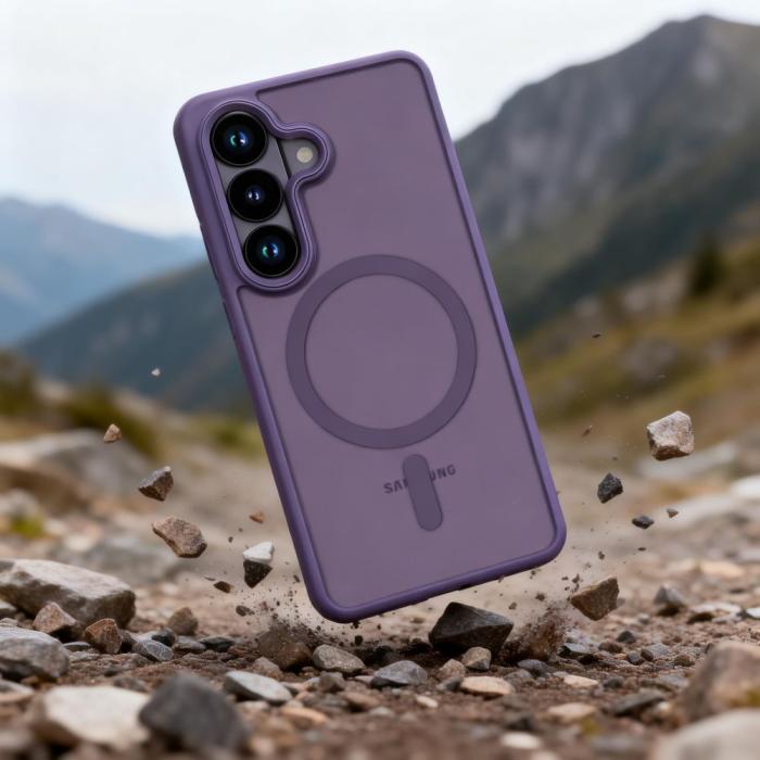 Bild 6, Tech-Protect Galaxy S26 Skal MagSafe MagMat Cobalt Violet