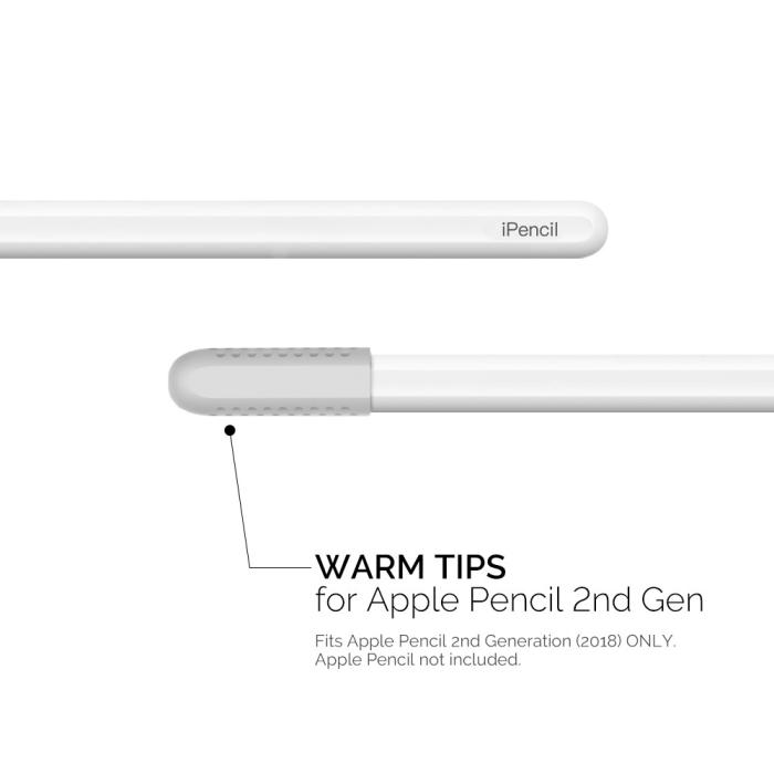Bild 2, AHASTYLE 3-PACK Apple Pencil 1/2/Pro Spetsöverdrag Silikon Vit