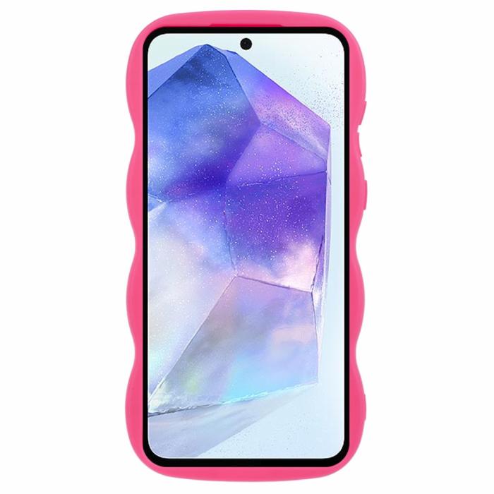 Bild 2, Samsung Galaxy S25 Mobilskal Wavy Rosa