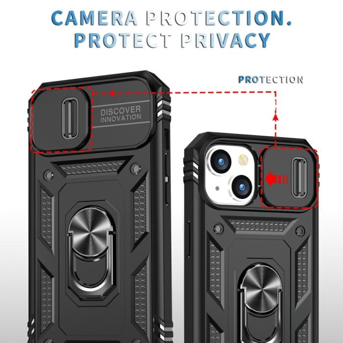 Bild 6, iPhone 15 Skal CamShield Armor Ring Svart