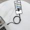 Baseus 2m 100W 5A PD QC USB-C - USB-C Flätad Nylon Kabel - Svart