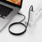 Baseus 2m 100W 5A PD QC USB-C - USB-C Flätad Nylon Kabel - Svart