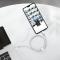 Baseus 2m 100W 5A PD QC USB-C - USB-C Flätad Nylon Kabel - Vit