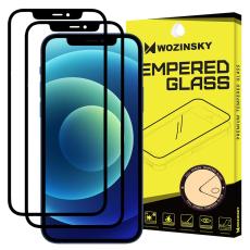 iPhone 12 Pro Max - 2-pack Wozinsky Heltäckande Skärmskydd - Svart