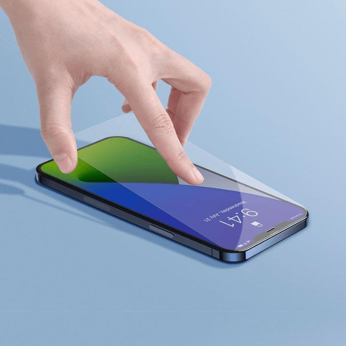 Bild 4, iPhone 12 / 12 Pro - Baseus 2-PACK Skärmskydd I Härdat Glas