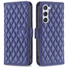 Samsung Galaxy S23 Fodral Diamond Textur Blå