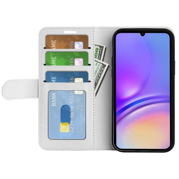 Bild 5, Samsung Galaxy A07 Fodral Crazy Horse Läder Vit