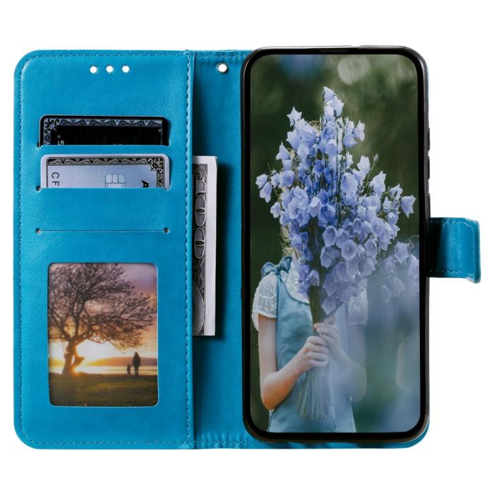 Bild 2, Sony Xperia 1 VI Mandala Läder Fodral Blå