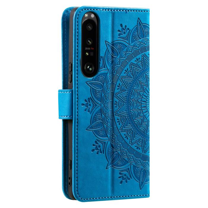 Bild 6, Sony Xperia 1 VI Mandala Läder Fodral Blå