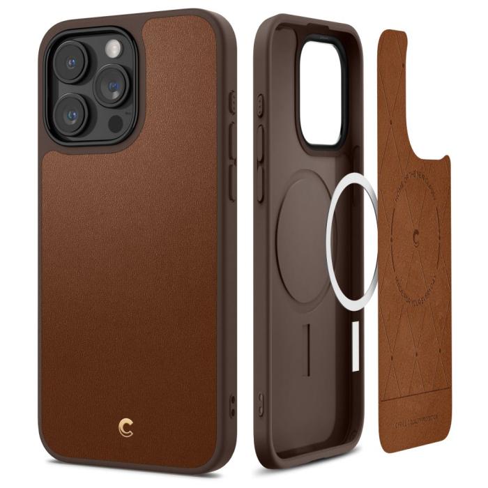 Bild 1, Spigen Cyrill iPhone 15 Pro Skal MagSafe Kajuk Saddle Brown