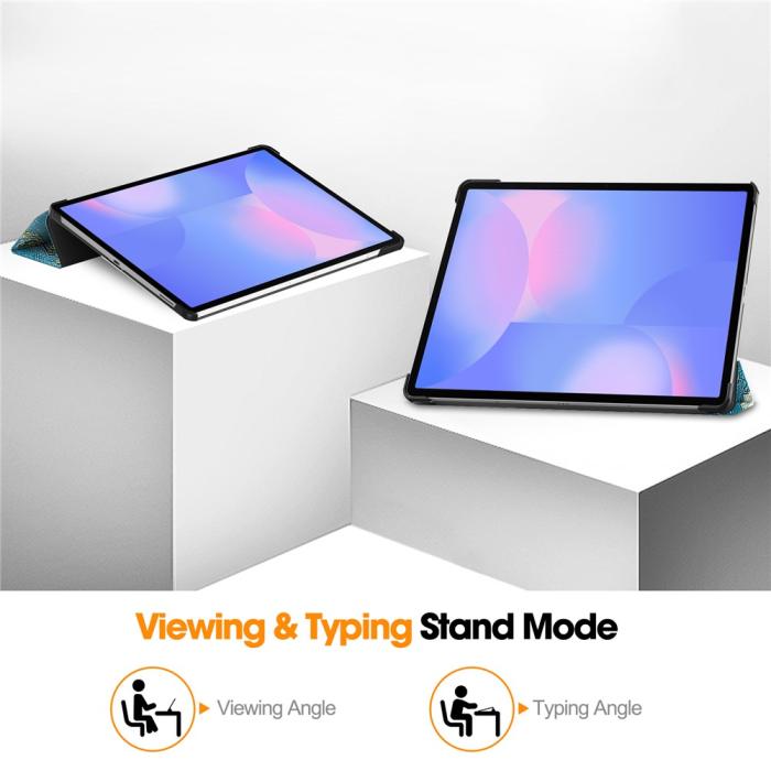 Bild 5, Samsung Galaxy S10 FE Plus Fodral Tri-Fold Peach Blossom