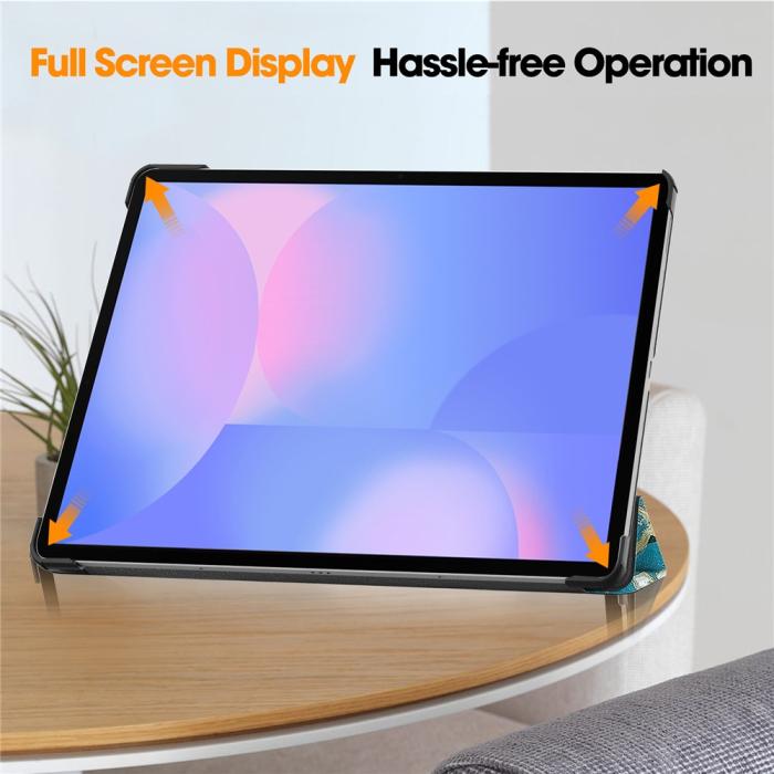 Bild 6, Samsung Galaxy S10 FE Plus Fodral Tri-Fold Peach Blossom
