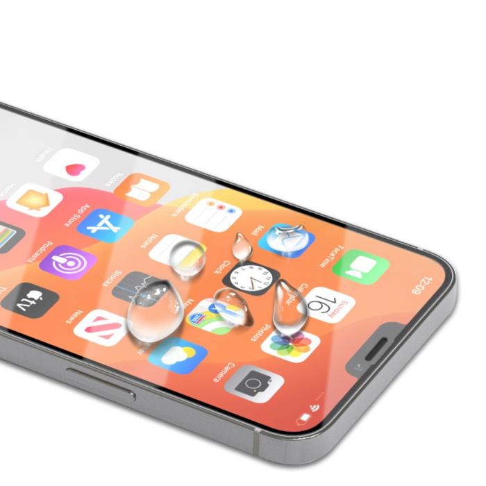 Bild 2, iPhone 12 / 12 Pro - AMORUS Heltäckande Skärmskydd I Härdat Glas