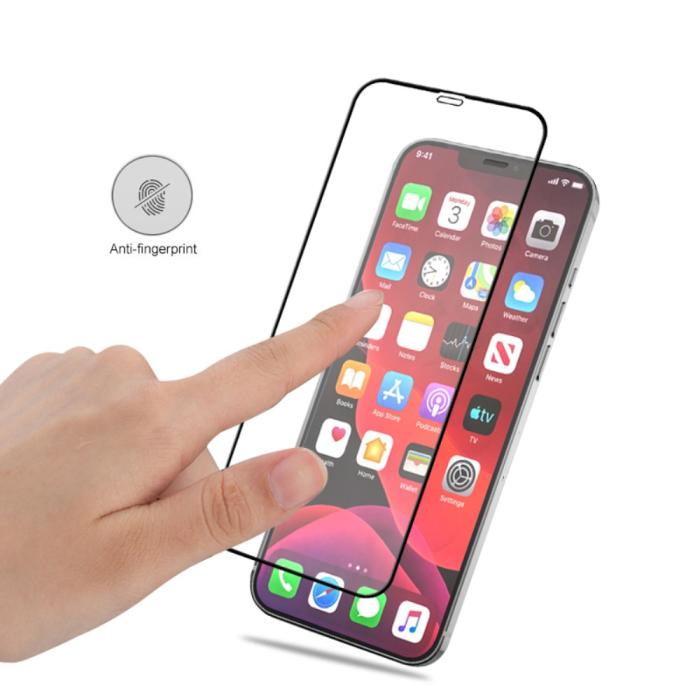 Bild 4, iPhone 12 / 12 Pro - AMORUS Heltäckande Skärmskydd I Härdat Glas