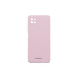 ONSALA Samsung Galaxy A22 5G Mobilskal Silikon Sand Rosa