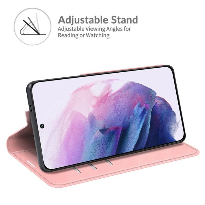 Bild 5, Samsung Galaxy S22 Plus Fodral Flip Silkeslent Ljus Rosa