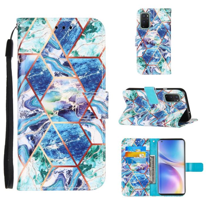 Bild 1, OnePlus 9 - Marmor Textur Läder Fodral
