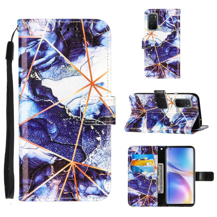 Bild 1, OnePlus 9 - Marmor Textur Läder Fodral