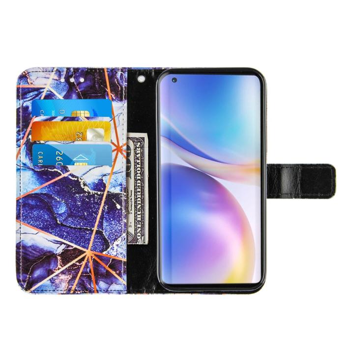 Bild 5, OnePlus 9 - Marmor Textur Läder Fodral