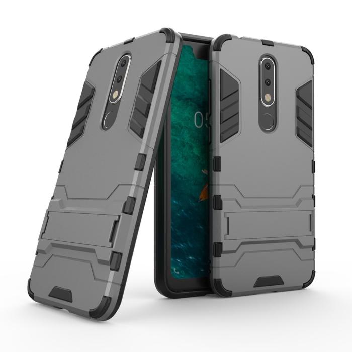 Bild 1, Nokia 5.1 Plus - Armour Skal - Grå