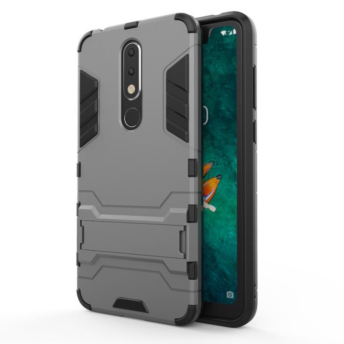 Bild 2, Nokia 5.1 Plus - Armour Skal - Grå