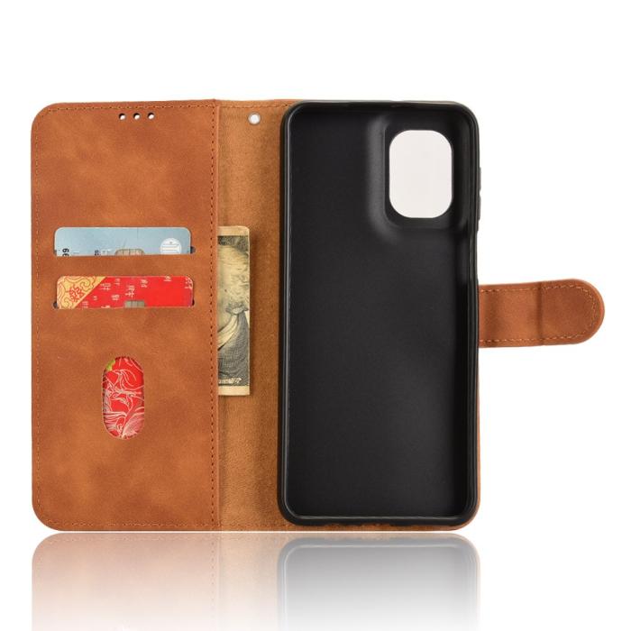 Bild 4, Motorola Moto G55 5G Fodral Läder Brun