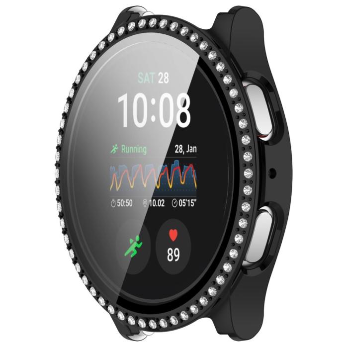 Bild 2, Galaxy Watch 7 44 mm Skal Med Skärmskydd Strass Svart