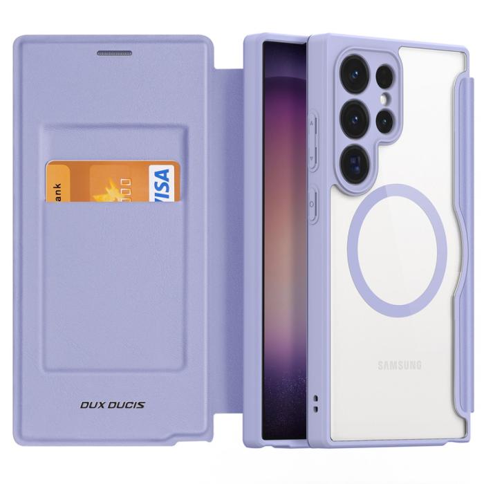 Bild 2, DUX DUCIS Galaxy S24 Ultra Fodral MagSafe Skin X Pro Lila