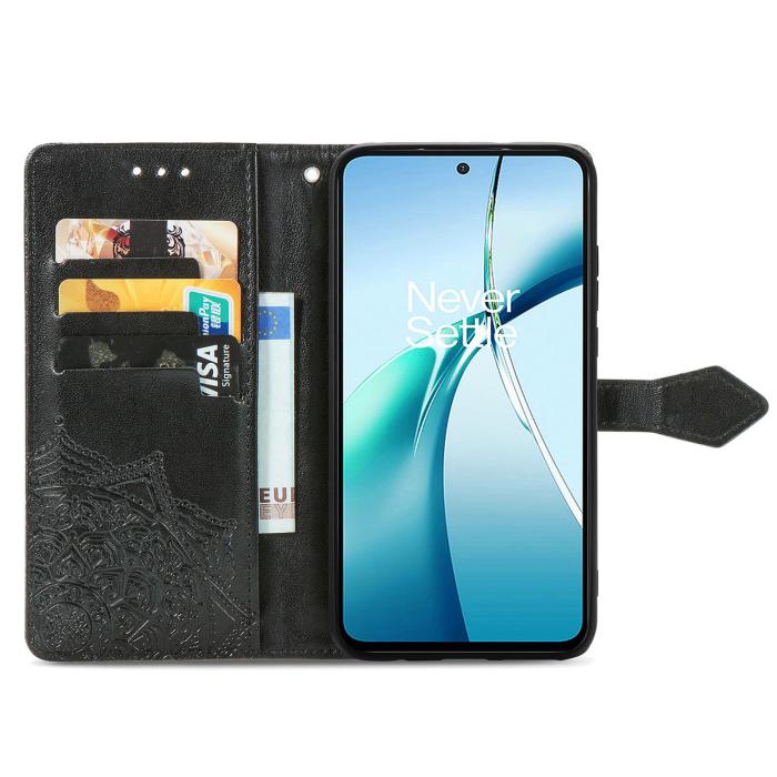 Bild 2, Xiaomi 17T Fodral Läder Mandala Svart