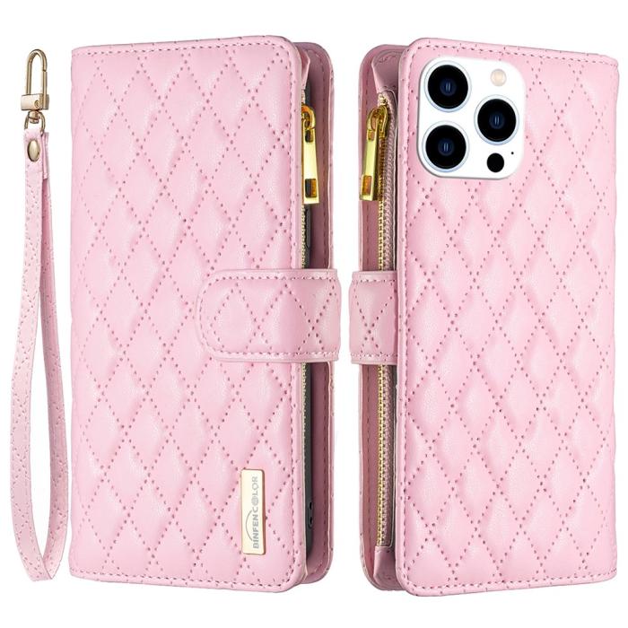 Bild 1, iPhone 16 Pro Max Fodral Diamond Multifunktionell Rosa