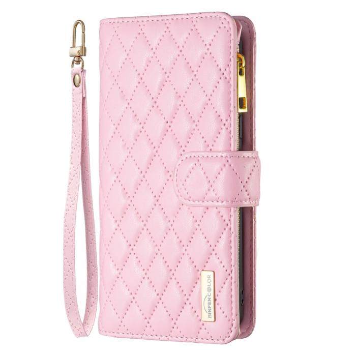 Bild 5, iPhone 16 Pro Max Fodral Diamond Multifunktionell Rosa