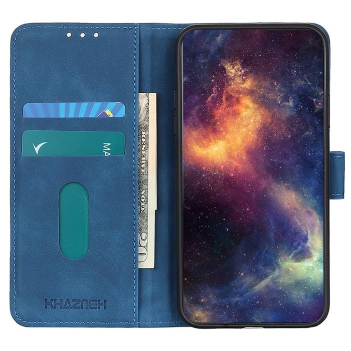 Bild 3, KHAZNEH Galaxy A35 5G Fodral Retro Läder Blå