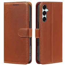 Samsung Galaxy A27 Pl&aring;nboksfodral L&auml;der Brun