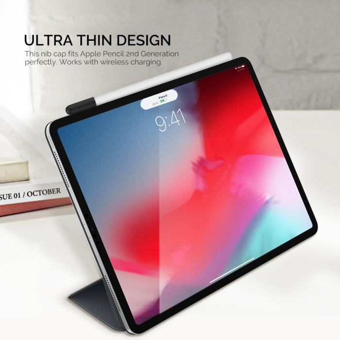 Bild 3, AHASTYLE 3-PACK Apple Pencil 1/2/Pro Spetsöverdrag Silikon Svart