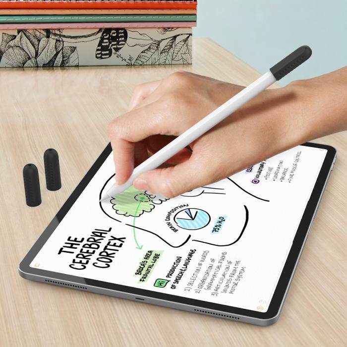 Bild 6, AHASTYLE 3-PACK Apple Pencil 1/2/Pro Spetsöverdrag Silikon Svart
