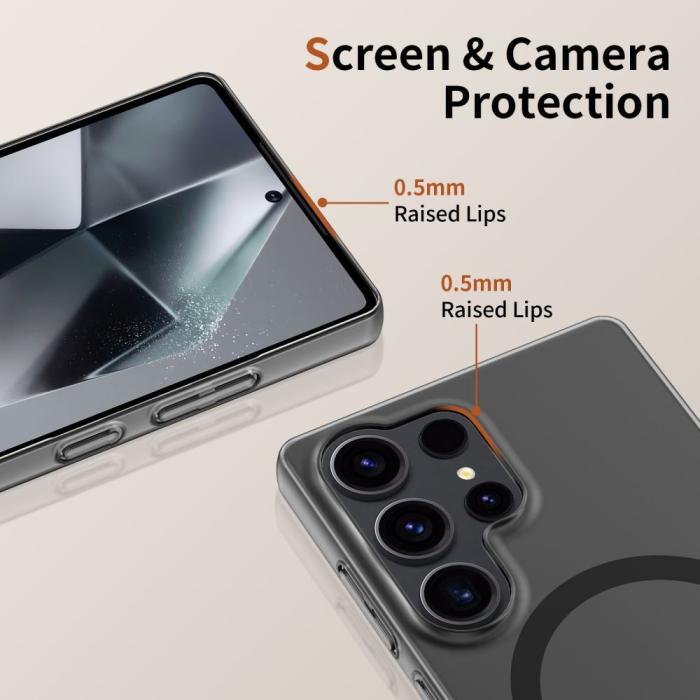 Bild 3, Tech-Protect Galaxy S25 Edge Skal MagSafe MagSlim Matt Svart
