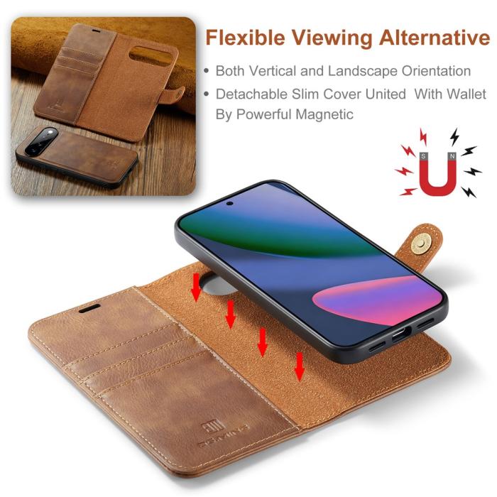 Bild 6, DG.MING Google Pixel 11 Pro XL Fodral Magnet 2in1 Brun