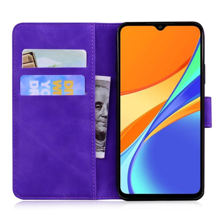 Bild 2, Xiaomi Redmi 9C Fodral Läder Lila